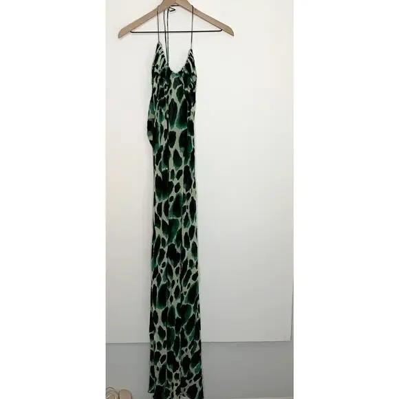 Rat & Boa Vivi Maxi Dress Womens Green New Large - Picture 2 of 16